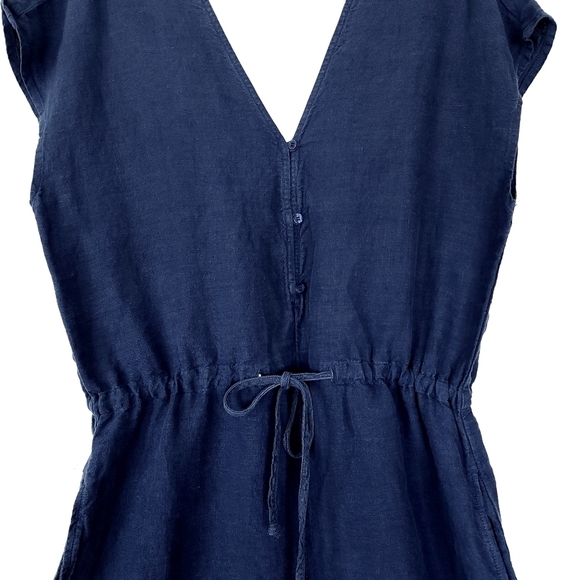 Anthropologie cloth & stone linen crop jumpsuit size Medium - Picture 7 of 7